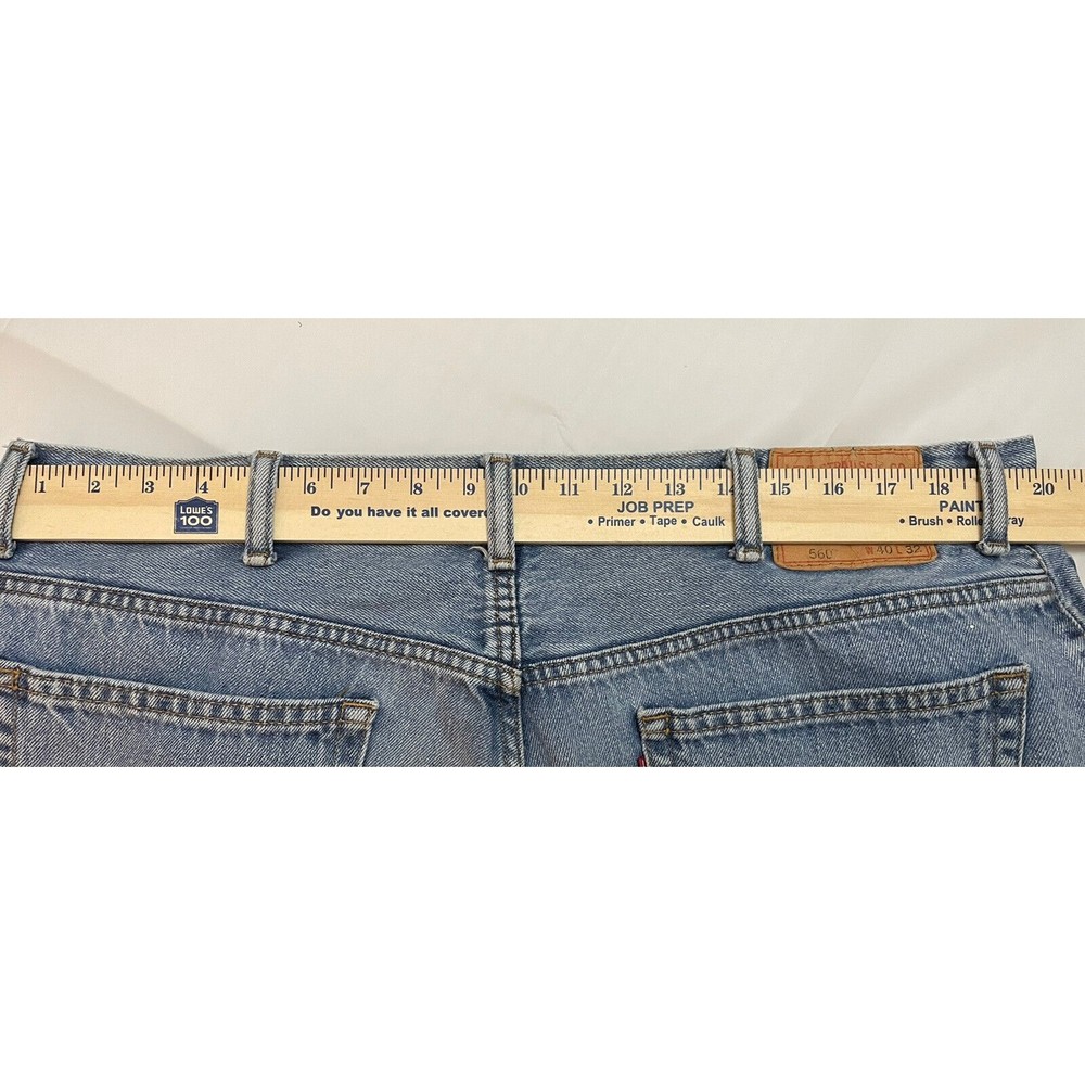 VINTAGE MENS Levi’s 560 Jeans Comfort Fit Straight Leg Size 40x32;Waist 40 In 32 - Picture 10 of 14